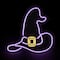 15" Purple LED Neon Style Witch Hat Halloween Window Silhouette